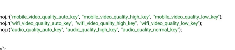 Stringhe di codice del programma YouTube Stringhe di codice del programma YouTube