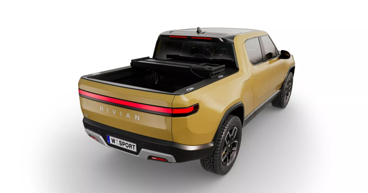 Immagine della copertura solare Worksport su Rivian R1T - immagine 2
