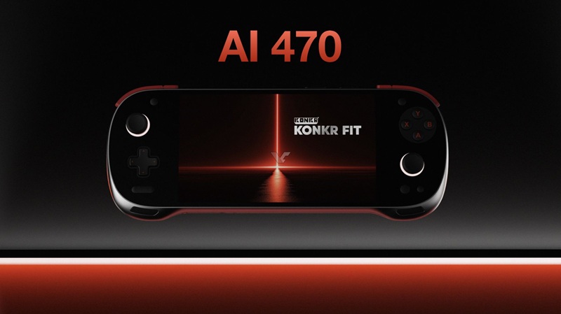 Dimostrazione della console Konkr Fit con il chip Ryzen HX 470