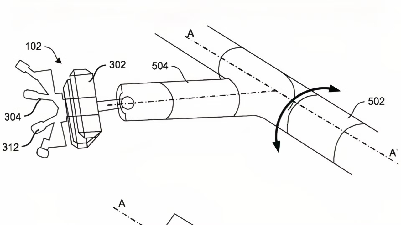 Disegno tecnico del massaggiatore per la testa Mercedes-Benz