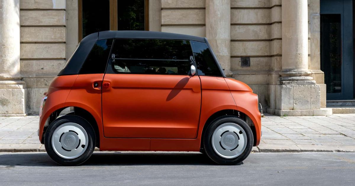 Fiat Topolino Corallo 2026 - Vista laterale