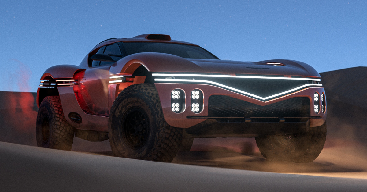 Genesis X Skorpio sullo sfondo delle dune di sabbia