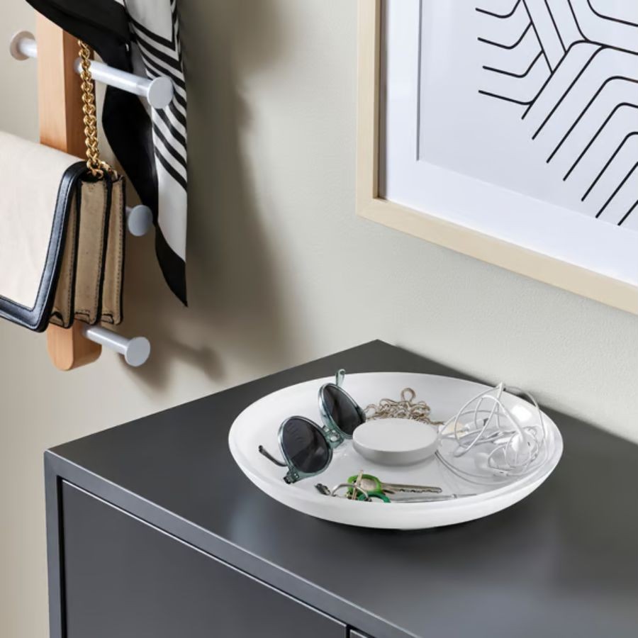 Caricabatterie wireless IKEA Västmärke a forma di ciotola di vetro