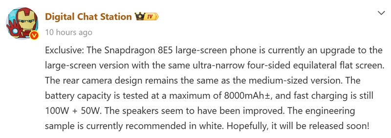 Screenshot di un messaggio da Digital Chat Station