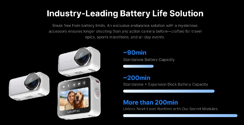 Leaptic Cube con batteria aggiuntiva