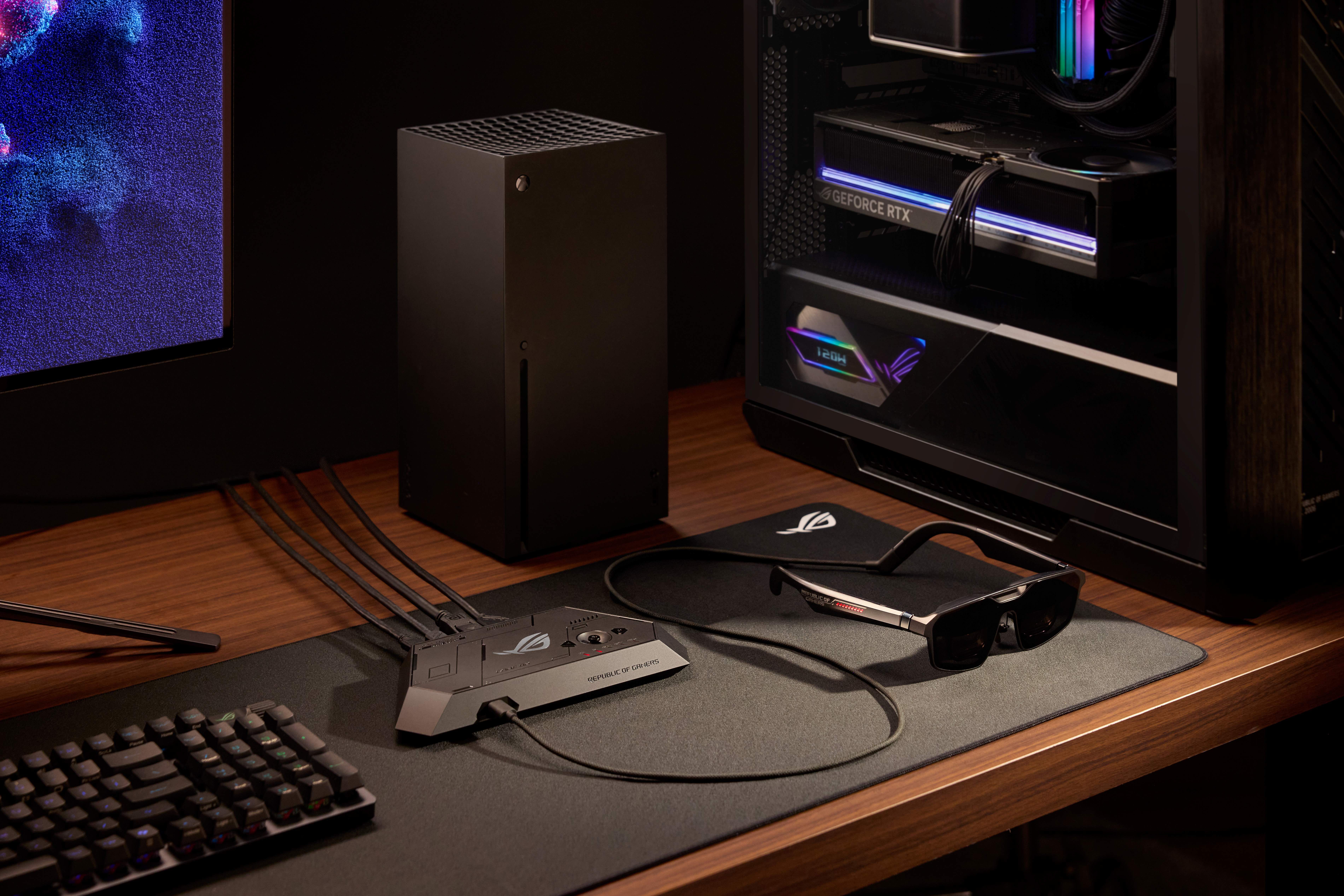 Occhiali intelligenti da gaming ROG XREAL R1 con PC e console