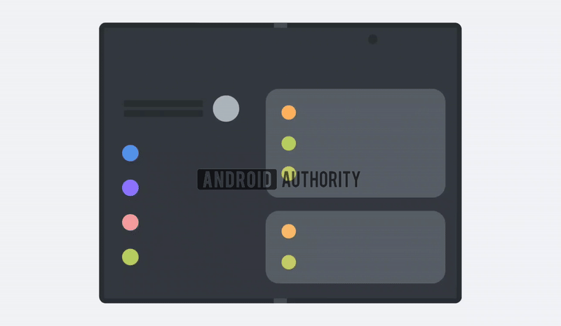 Animazione Samsung Wide Fold in colore nero