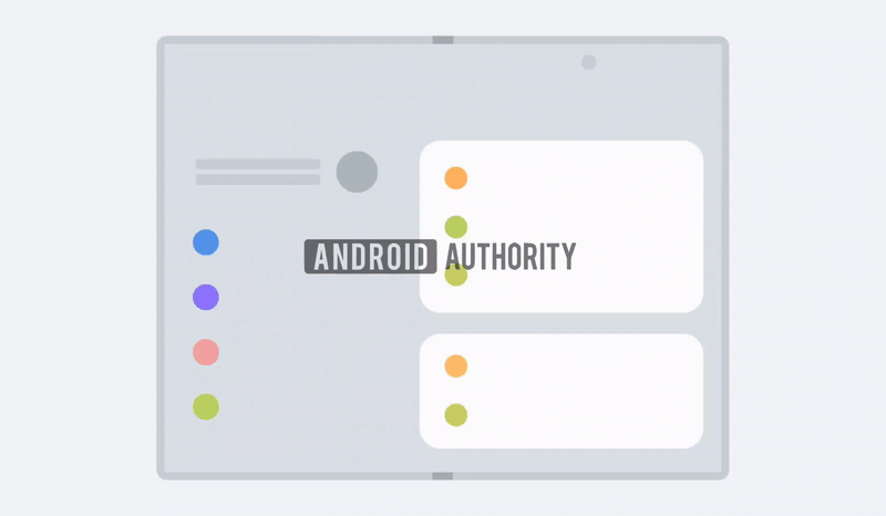 Animazione Samsung Wide Fold in colore bianco