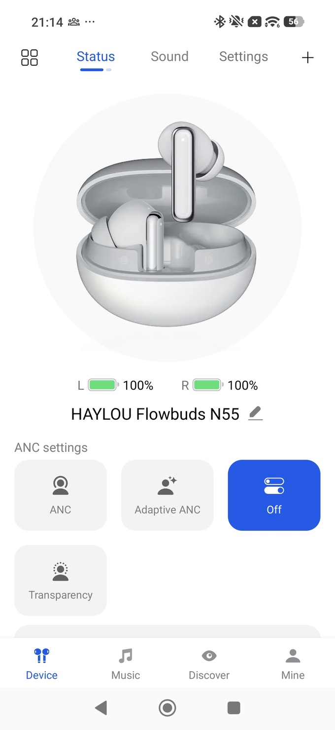 Applicazione marchiata Haylou Sound - screenshot 1