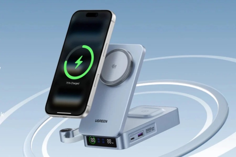 Stazione di ricarica Ugreen MagFlow 2-in-1 MagSafe